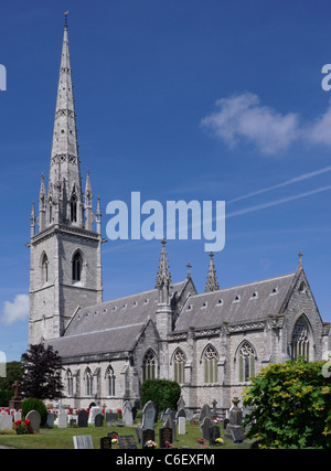 St Margaret's Church, Bodelwyddan, au nord du Pays de Galles. Savoir localement comme l'église de marbre. Banque D'Images