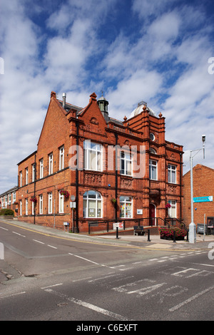 Victoria d'écoles techniques et de construction d'une bibliothèque municipale à Middlewich Cheshire UK Banque D'Images