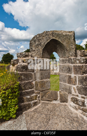 Gudhem Abbey ruins, en opération de 1152 à 1529, était un couvent bénédictin d'abord en Suède, et plus tard Banque D'Images