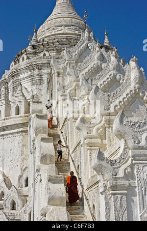 La Pagode Hsinbyume, Mingun (Mandalay), le Myanmar (Birmanie) Banque D'Images