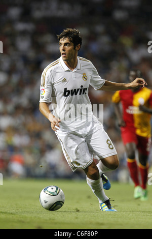 Kaka (Real) jouant pour la saison d'avant match entre le Real Madrid et Galatasaray . Banque D'Images