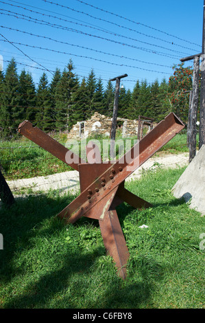 - Bucina Buchwald - République tchèque Allemagne Frontière - rideau de fer de la guerre froide - Sumava - Bayerischer Wald Banque D'Images