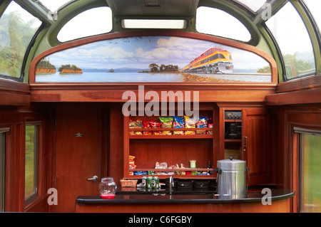 Le bar sur le chemin de fer du Canal de Panama Banque D'Images