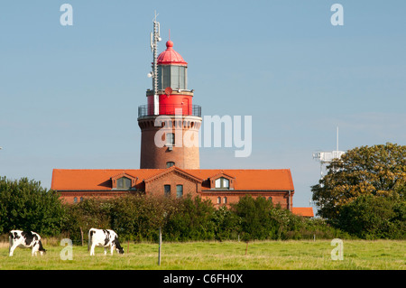 Bütgenbacher Hof phare, mer Baltique, Mecklenburg-Vorpommern, Allemagne Banque D'Images