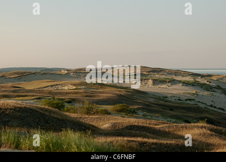 Dene, dunes, Malines, Pervalka, Courlande, Lituanie, Marine, Paysage, Kopos, Kuršių marios, Lietuva, Irtas, Zmuida Banque D'Images