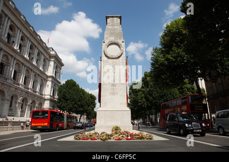 Le Cénotaphe de Whitehall, Westminster, Londres, Angleterre, Royaume-Uni Banque D'Images