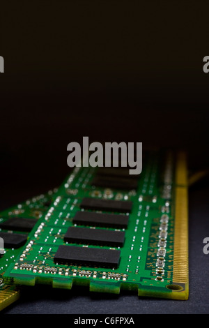 RAM dans close-up fond sombre Banque D'Images