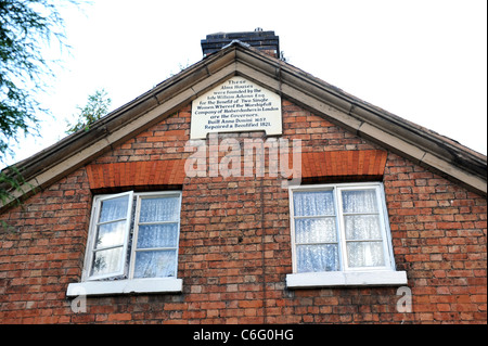 17e siècle l'Aumône maisons fondées par William Adams pour le bénéfice des deux femmes célibataires Newport Shropshire England Uk Banque D'Images