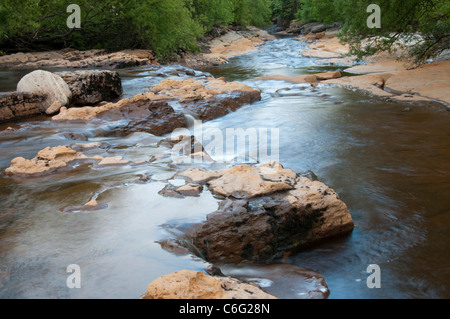 Le Wath Wain Falls de Keld, Swaledale North Yorkshire Angleterre UK Banque D'Images