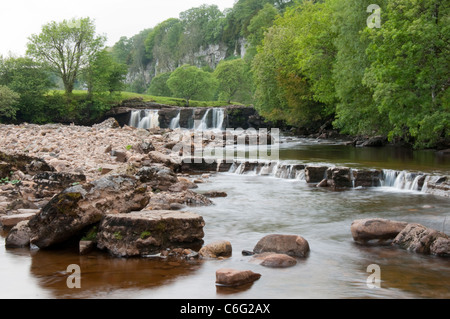 Le Wath Wain Falls de Keld, Swaledale North Yorkshire Angleterre UK Banque D'Images