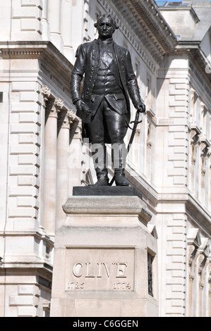 Statue de Robert Clive, le Major-général Robert Clive, Clive Étapes, Londres, Angleterre, Royaume-Uni Banque D'Images