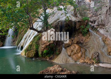 Lumière du matin à Turner Falls Banque D'Images