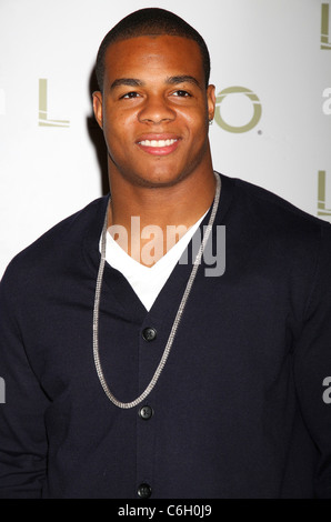 Pierre Thomas champion superbowl de la Nouvelle Orleans Saints tenir une partie de fête chez Lavo nightclub au Palazzo Resort Banque D'Images