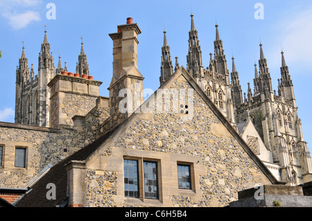 La Cathédrale de Canterbury Kent ville Angleterre tourisme attraction touristique Banque D'Images