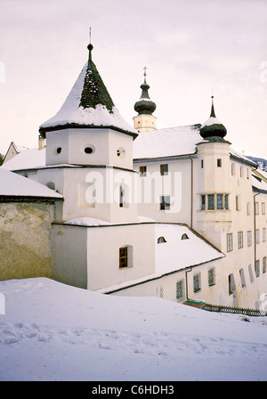 Abbaye de Marienberg (allemand : Abtei Marienberg ; italien : Abbazia Monte Maria) abbaye bénédictine de Mals, Vinschgau au Tyrol du Sud. Banque D'Images