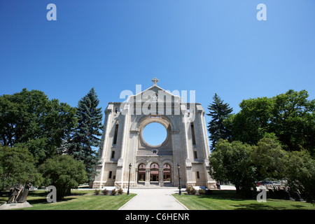 Cathédrale de Saint-Boniface Winnipeg Manitoba canada quartier français Banque D'Images