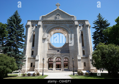 Cathédrale de Saint-Boniface Winnipeg Manitoba canada quartier français Banque D'Images