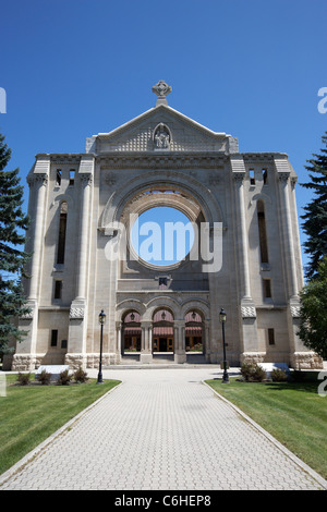 Cathédrale de Saint-Boniface Winnipeg Manitoba canada quartier français Banque D'Images