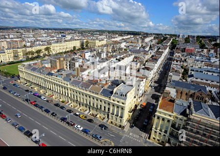 Vue aérienne de front de mer de Brighton Banque D'Images