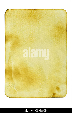 Ancienne carte plus isolés le fond blanc Banque D'Images