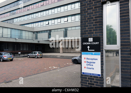 Le Tribunal de la Couronne de Shrewsbury Shropshire England Uk Banque D'Images