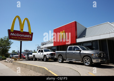 Mcdonald's restaurant à Winnipeg Manitoba canada Banque D'Images