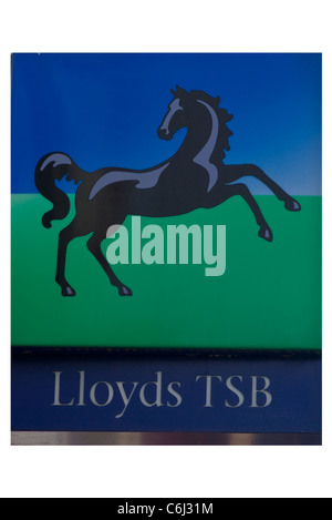 Grandes banques Lloyds TSB Bank signe signes UK Banque D'Images