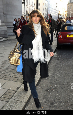 Rachel Stevens London Fashion Week Automne Hiver 2010 - Bodyamr tenue à Freemasons' Hall - l'extérieur de Londres, Angleterre - 19.02.10 Banque D'Images