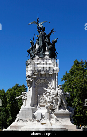 Le mémorial de la guerre de 1808-1814, à Lisbonne, au Portugal. Banque D'Images