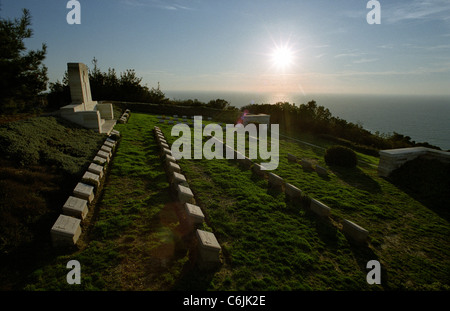 Les marcheurs Ridge Cemetery,bataille de Gallipoli en Turquie de 1915 campagne. Maintenu par le Commonwealth War Graves Commission. Banque D'Images