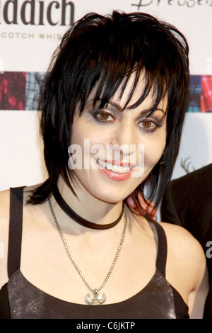 Joan Jett 2010 'Dressed à Kilt' Charity Fashion Show à M2 Ultraloungs - Arrivées New York City, USA - 05.04.10 Banque D'Images