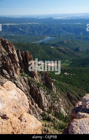 Colorado Springs, Colorado - La vue de près du sommet de 4610. Banque D'Images