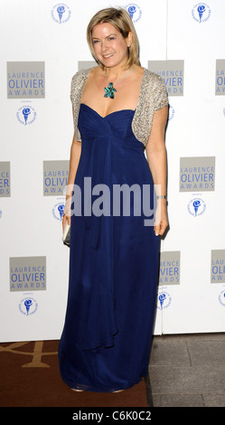 Penny Smith assiste à la Laurence Olivier Awards à l'hôtel Grosvenor House à Londres, Angleterre - 21.03.10 Banque D'Images