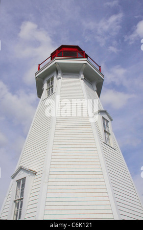 Mulholland Point Lighthouse, Welshpool, île Campobello, au Nouveau-Brunswick, Canada Banque D'Images