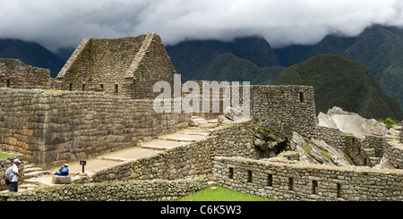 La ville perdue des Incas, Machu Picchu, Cusco, Pérou Région Banque D'Images