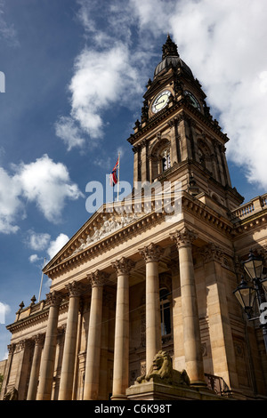 Hôtel de Ville de Bolton, qui a ouvert ses portes en 1873 et conçu par l'architecte William Hill de Leeds. Banque D'Images