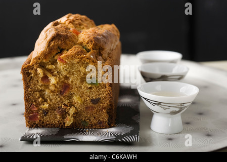 Gâteau aux fruits au gingembre Banque D'Images