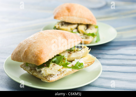 Sandwichs artichauts marinés Banque D'Images