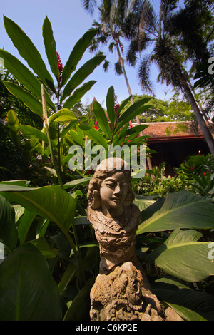 Le Jim Jim Tompson Maison, jardin tropical, Bangkok, Thaïlande Banque D'Images