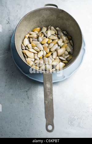 Tellina clams avec de la chaux et de pâte de piment Banque D'Images