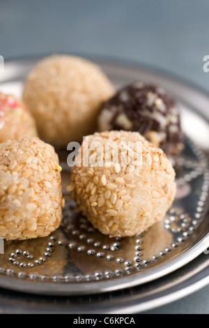 Boules de riz gluant Banque D'Images