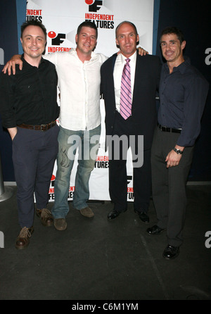 Chris Harcum, Edward, LaPanta Heegan Chris, Brian McMullan 2010 Manhattan Film Festival - Dépistage des apôtres de Park Slope Banque D'Images