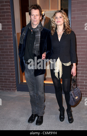 Kevin Bacon et Kyra Sedgwick Hermes Men's Store grand opening New York City, USA - 09.02.2010 Banque D'Images