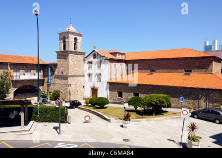 Église de la Vénérable Orden Tercera et le musée militaire - Coruna, Espagne Banque D'Images