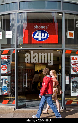 Boutique Phones 4u, Spurriergate, York, England, UK Banque D'Images