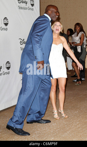 Shaquille O'Neal, Andrea Anders Disney ABC Family l'été 2010 Tour d'ECA s'est tenue à l'hôtel Beverly Hilton - Soir Beverly Banque D'Images