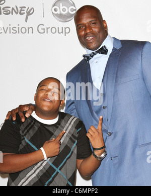 Kyle Massey et Shaquille O'Neal Disney ABC Family l'été 2010 Tour d'ECA s'est tenue à l'hôtel Beverly Hilton - Soir Beverly Banque D'Images