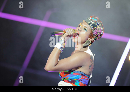 Kelis Rogers l'exécution à l'île de Malte 2010 MTV Spécial Floriana, Malte - 30.06.10 Banque D'Images