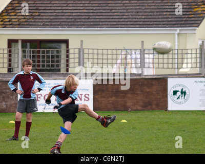 Mini's Festival of rugby blackheath vs Bude, Cornwall, UK Banque D'Images