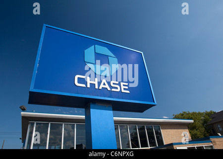 Un Chase Bank branch est représenté à New York, NY Le dimanche 31 juillet 2011. Banque D'Images